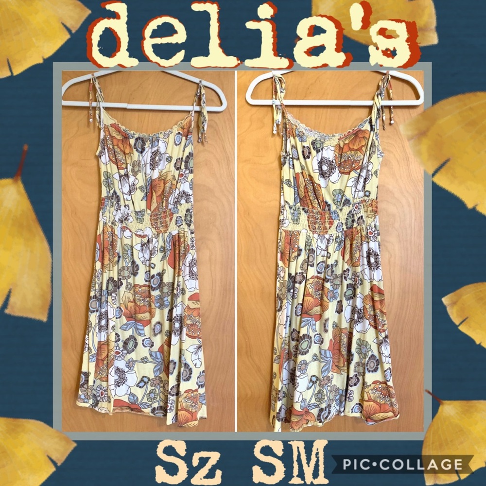 dELiA’s Impressionist Flower Sundress Mini EUC SP - Picture 2 of 10